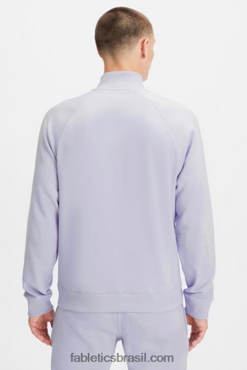 Fabletics névoa lilás 420HR3618 o go-to 1/4 zip 189 homens