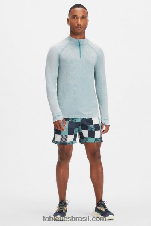 Fabletics onda ártica lavada 420HR3594 o dia de treino 1/4 zip homens
