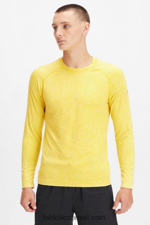 Fabletics ouro lavado do deserto 420HR3574 the training day camiseta manga longa homens