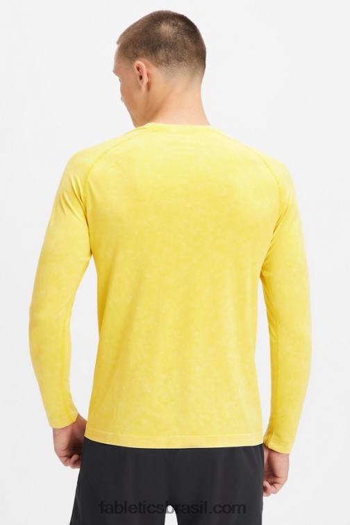 Fabletics ouro lavado do deserto 420HR3574 the training day camiseta manga longa homens