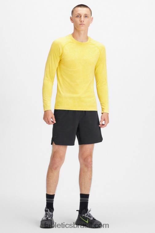 Fabletics ouro lavado do deserto 420HR3574 the training day camiseta manga longa homens