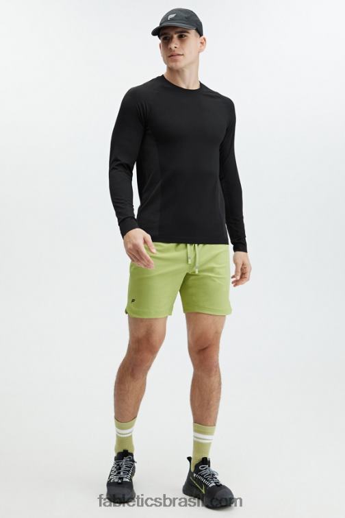 Fabletics preto 420HR3560 the training day camiseta manga longa homens