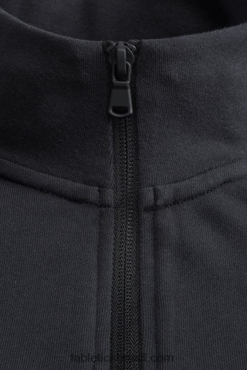 Fabletics preto 420HR3577 o leve go-to 1/4 zip homens