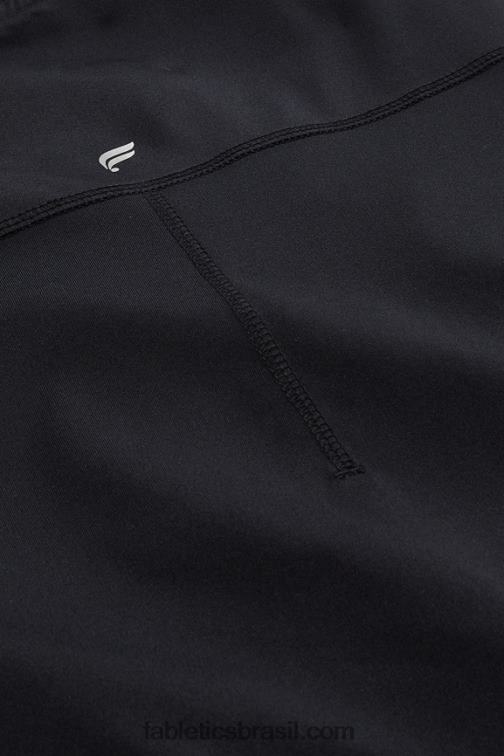 Fabletics preto 420HR3587 underscrub de manga comprida todos os dias homens
