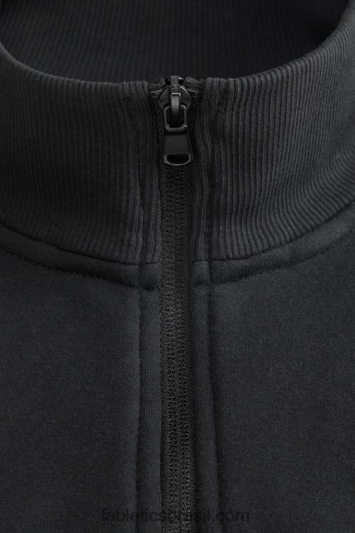 Fabletics preto 420HR3607 o go-to 1/4 zip 187 homens
