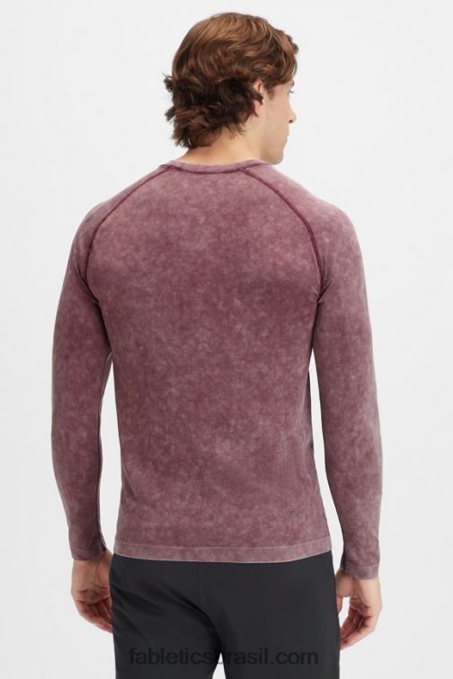 Fabletics sangue de boi lavado 420HR3569 the training day camiseta manga longa homens