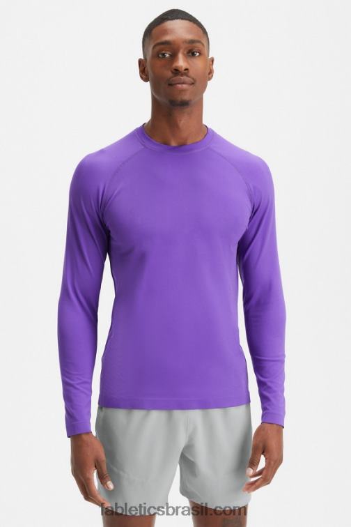 Fabletics sebo roxo 420HR3566 the training day camiseta manga longa homens