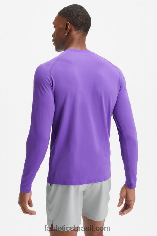 Fabletics sebo roxo 420HR3566 the training day camiseta manga longa homens