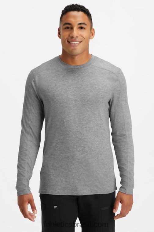 Fabletics urze cinza 420HR3589 underscrub de manga comprida todos os dias homens