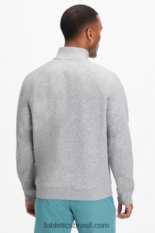 Fabletics urze cinza clássico 420HR3606 o go-to 1/4 zip 187 homens