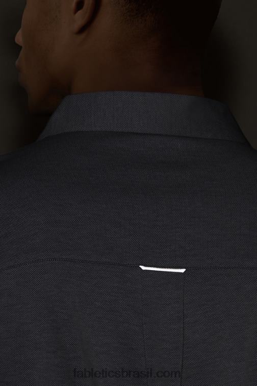 Fabletics urze marinho profundo 420HR3580 o botão de manga longa traço para cima homens