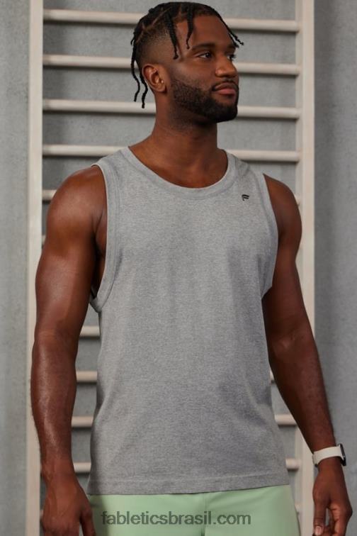 Fabletics meio cinza htr 420HR3393 o tanque do dia de treinamento homens