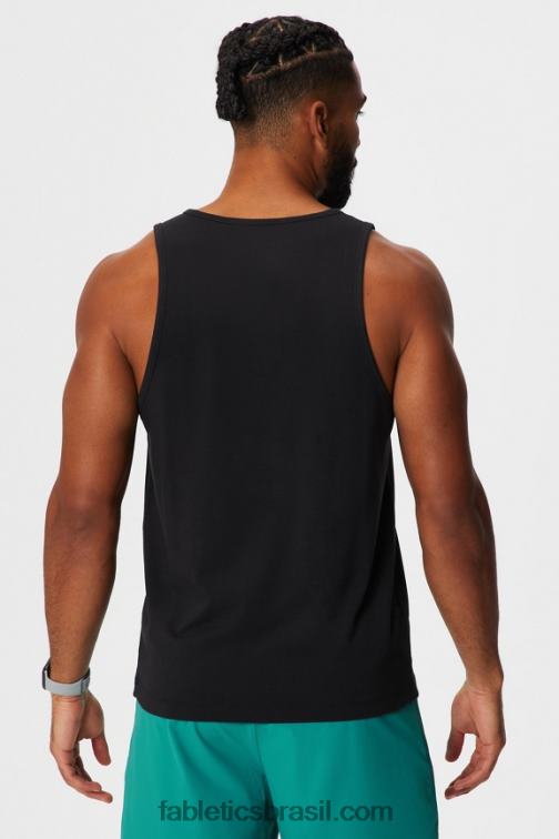 Fabletics nadar preto 420HR3378 o tanque 24-7 homens