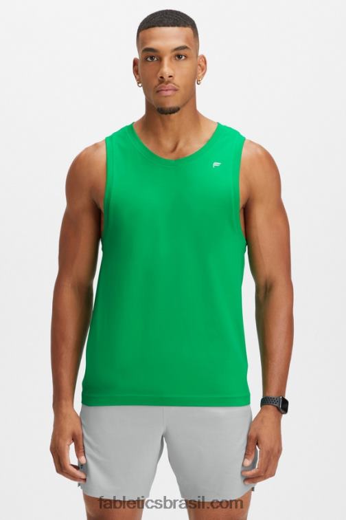 Fabletics verde claro 420HR3397 o tanque do dia de treinamento homens
