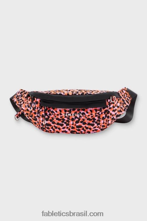 Fabletics pontos de safári flash laranja/preto 420HR2918 pochete modular mulheres