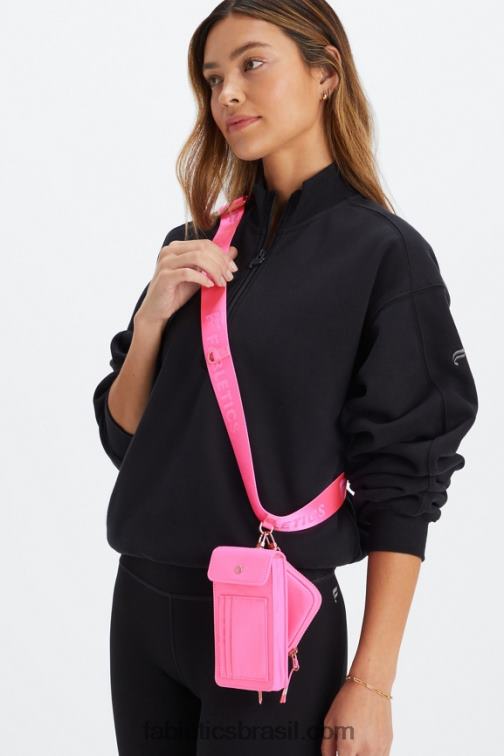 Fabletics rosa elétrica 420HR2922 clipe transversal modular mulheres