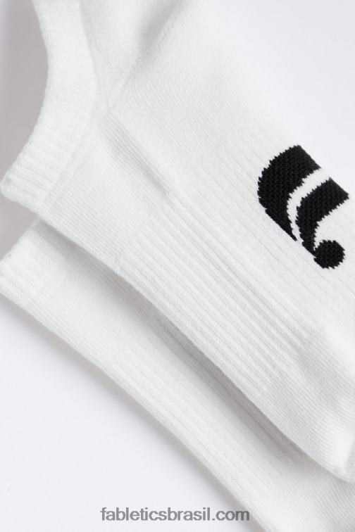 Fabletics branco clássico 420HR2975 a meia de tornozelo todos os dias mulheres