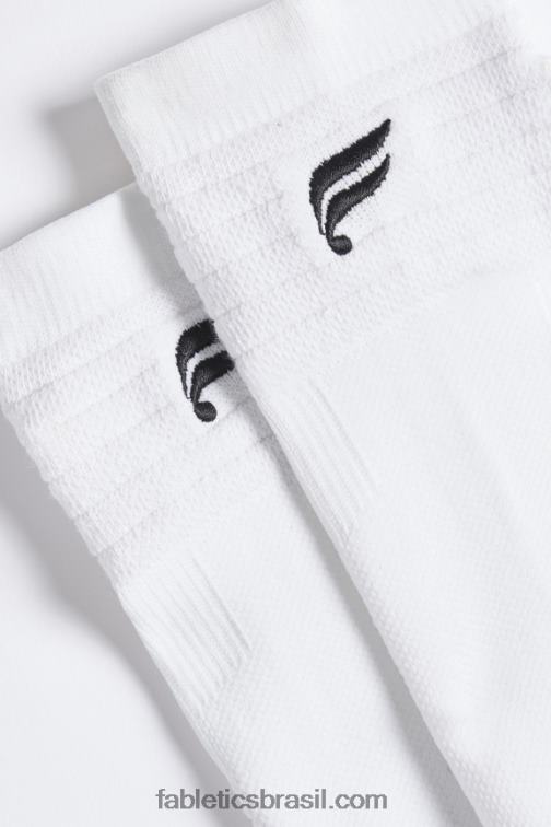 Fabletics branco clássico 420HR2979 a meia de desempenho mulheres
