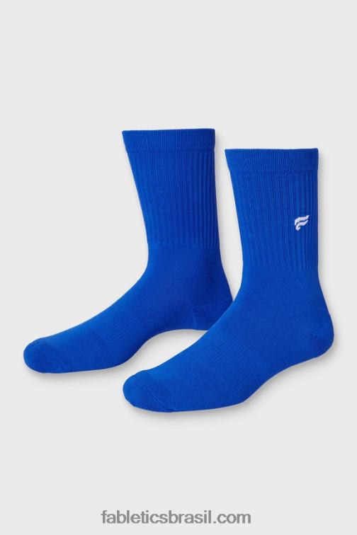 Fabletics celeste 420HR2966 a meia da tripulação todos os dias mulheres