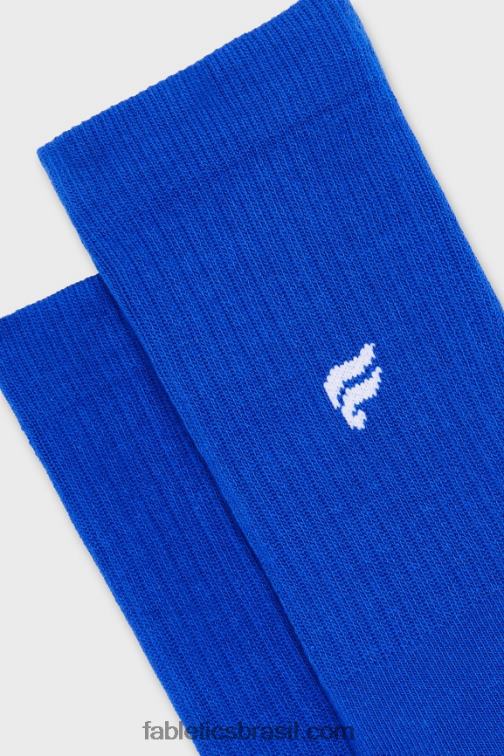Fabletics celeste 420HR2966 a meia da tripulação todos os dias mulheres