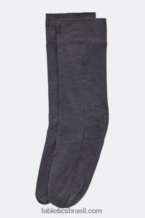 Fabletics estanho 420HR2992 meia restoreknit 9'' mulheres