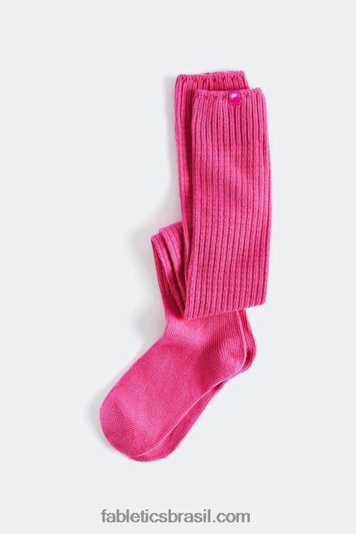 Fabletics fúcsia 420HR2988 meia de tricô cano alto na coxa mulheres