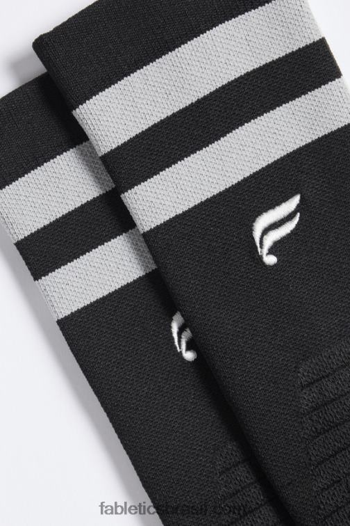 Fabletics faixa preta cinza 420HR2998 a meia da equipe de desempenho mulheres