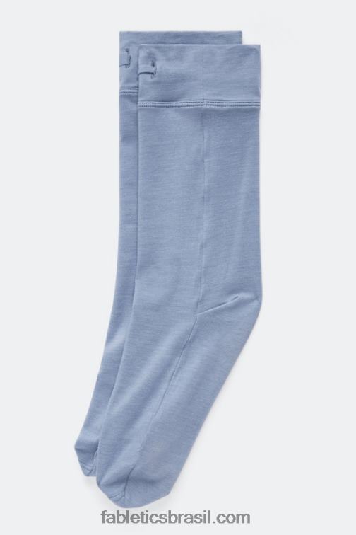 Fabletics jeans desbotado 420HR2991 meia restoreknit 9'' mulheres