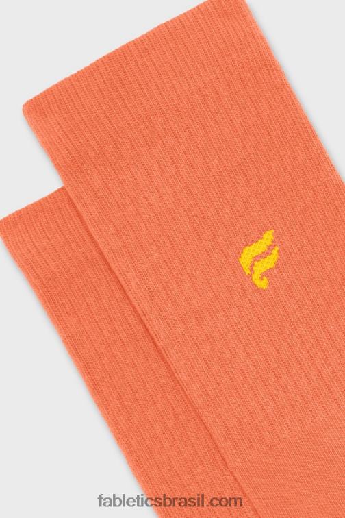 Fabletics laranja paixão 420HR2965 a meia da tripulação todos os dias mulheres