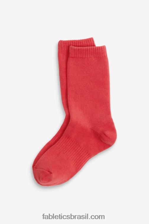 Fabletics morango vermelho 420HR3002 meia de desempenho 6" mulheres