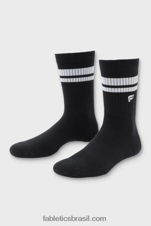 Fabletics tira negra 420HR2969 a meia da tripulação todos os dias mulheres