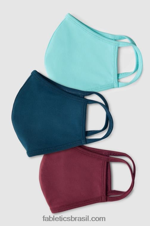 Fabletics sino azul iridescente 420HR3033 a máscara da solidariedade mulheres