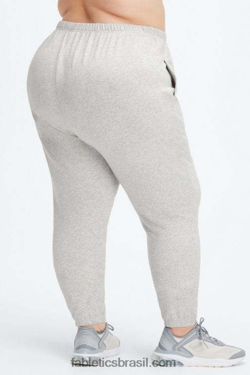 Fabletics alto vermelho/maplewood 420HR107 calça de moletom leve go-to slim mulheres