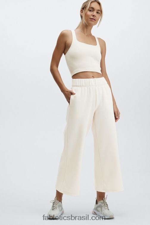 Fabletics branco/gota de limão/sorvete de laranja 420HR191 calça larga jamie mulheres