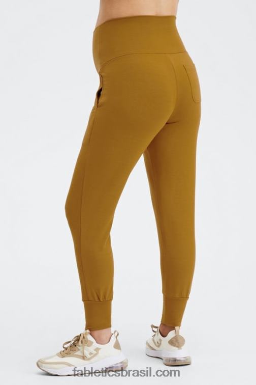Fabletics branco/micro ponto/manchado 420HR178 corredor de maternidade lounge terry mulheres