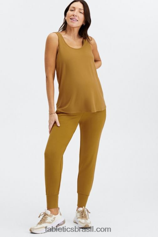 Fabletics branco/micro ponto/manchado 420HR178 corredor de maternidade lounge terry mulheres