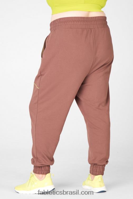 Fabletics castanha/gaia/raspas 420HR222 calça de moletom íris mulheres