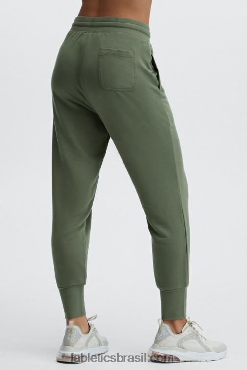 Fabletics cereja clássica/prata reflexiva 420HR143 go-to jogger cônico mulheres