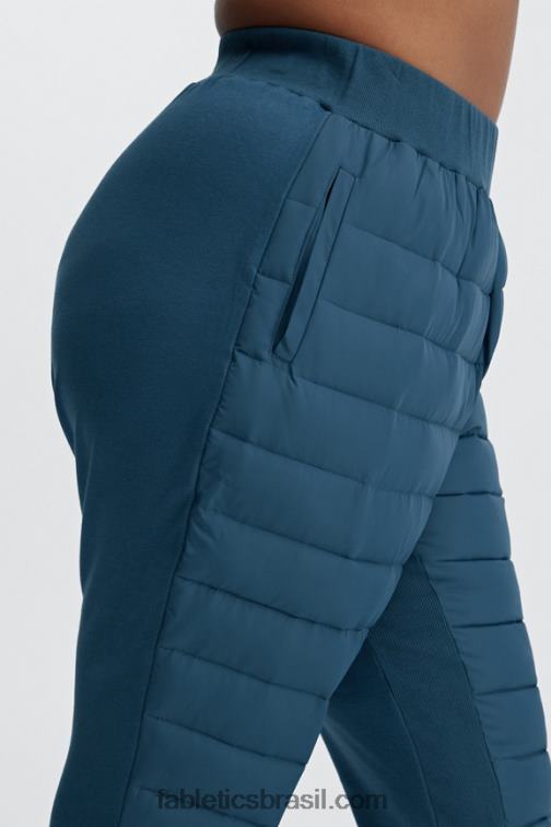 Fabletics cereja clássico/branco clássico 420HR162 aspen puffer jogger mulheres