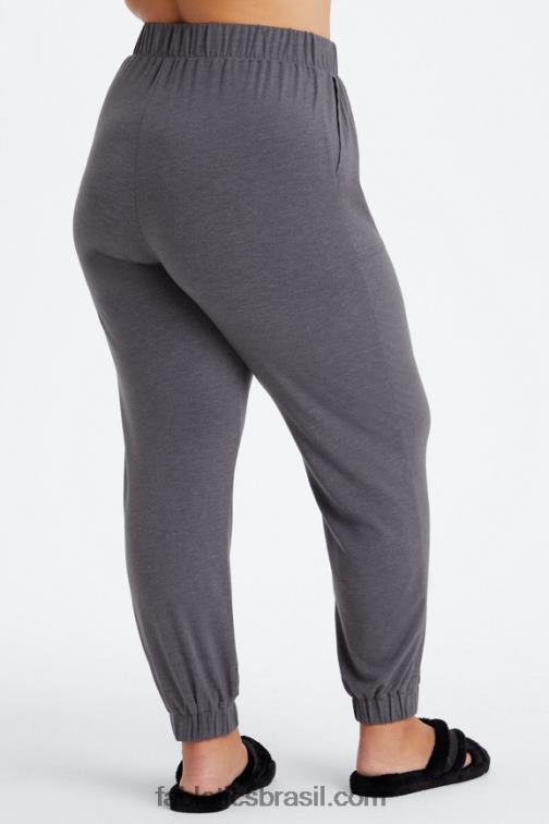 Fabletics cereja doce escura/casca mole 420HR79 calça cônica restoreknit mulheres