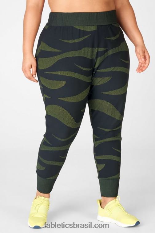 Fabletics cereja doce/rosa de pelúcia 420HR216 jogger jacquard joelle mulheres