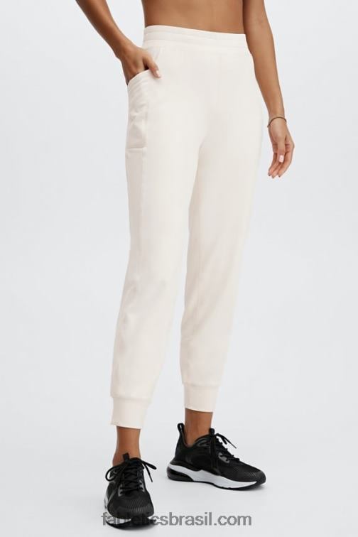Fabletics cereja doce/rosa de pelúcia 420HR63 jogger cintura alta com bolso thermaflex mulheres