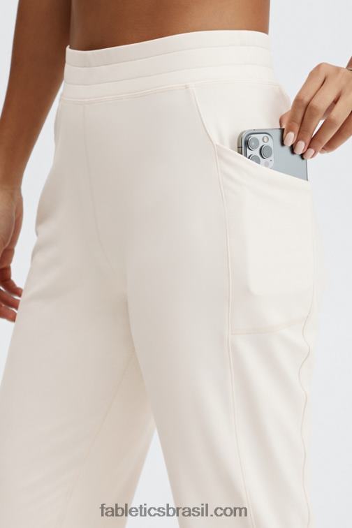 Fabletics cereja doce/rosa de pelúcia 420HR63 jogger cintura alta com bolso thermaflex mulheres