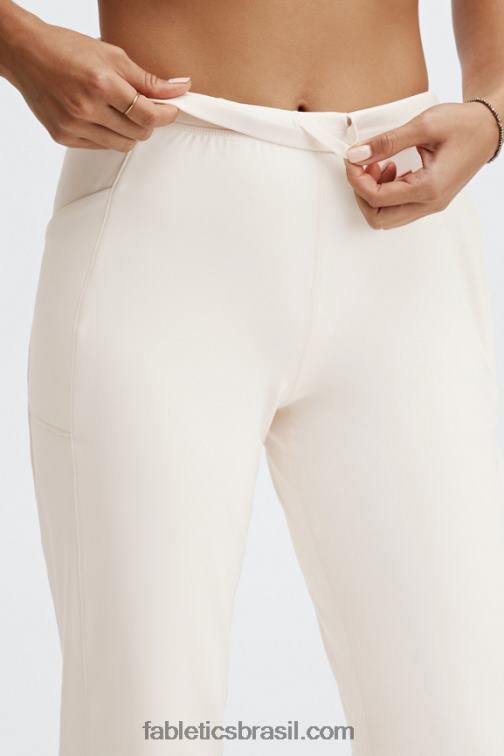 Fabletics cereja doce/rosa de pelúcia 420HR63 jogger cintura alta com bolso thermaflex mulheres