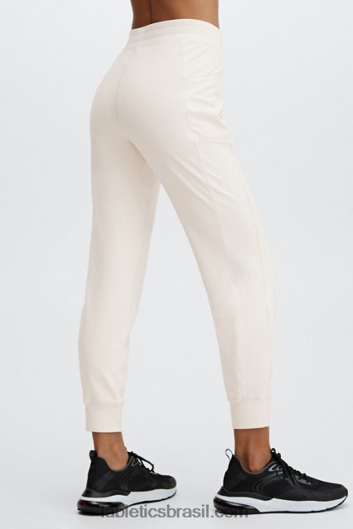 Fabletics cereja doce/rosa de pelúcia 420HR63 jogger cintura alta com bolso thermaflex mulheres