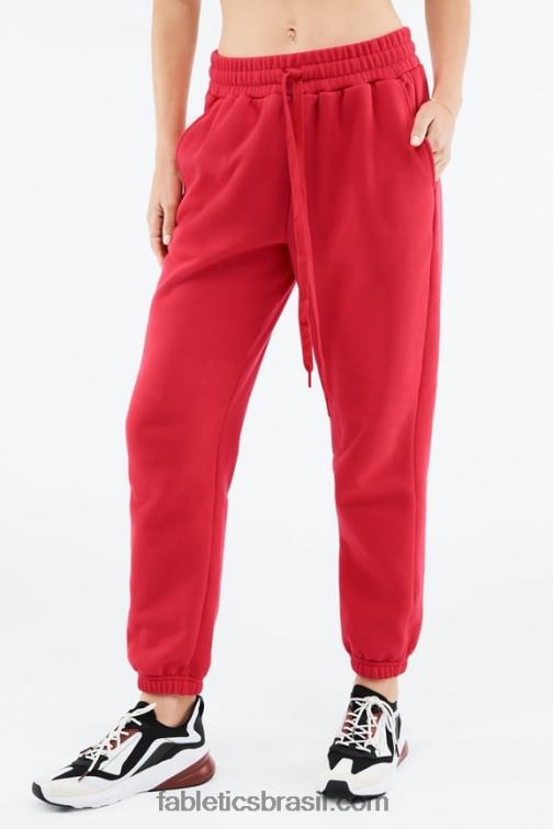 Fabletics chita elétrica rosa/ondulada 420HR174 calça de moletom clássica mulheres