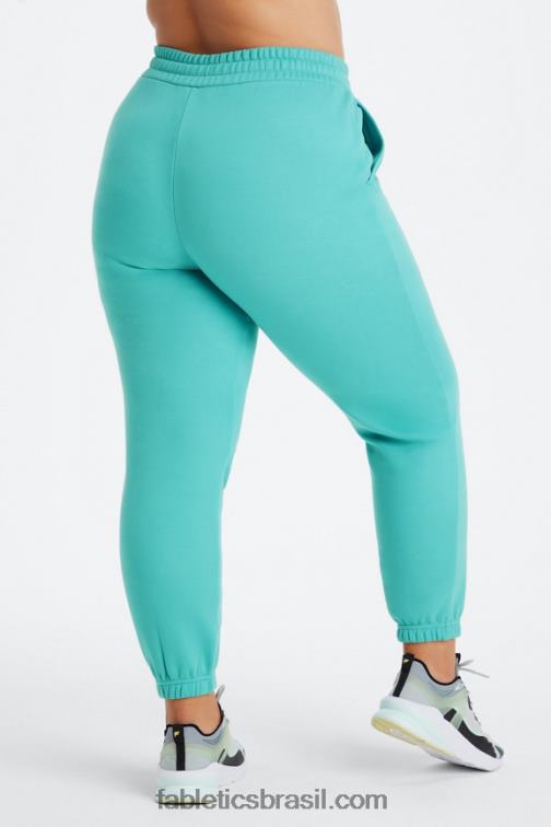 Fabletics ciano escuro/aveia 420HR90 calça de moletom clássica eco go-to mulheres
