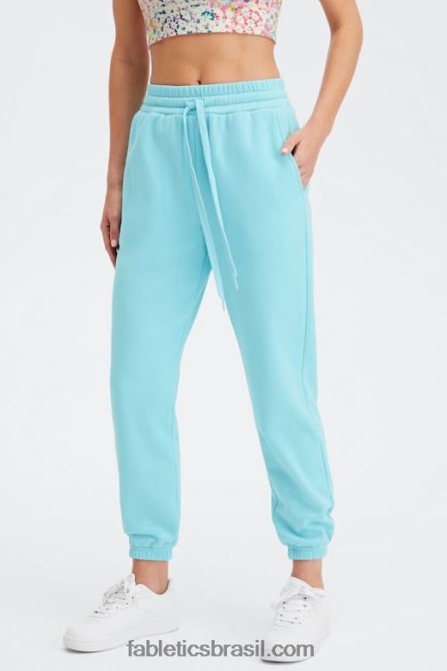 Fabletics cinza atômico/pedreira 420HR93 calça de moletom clássica eco go-to mulheres