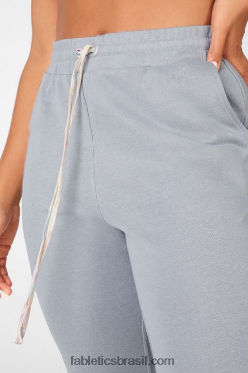 Fabletics cinza golfinho/tintura de gravata macia 420HR201 calça de moletom esterlina mulheres