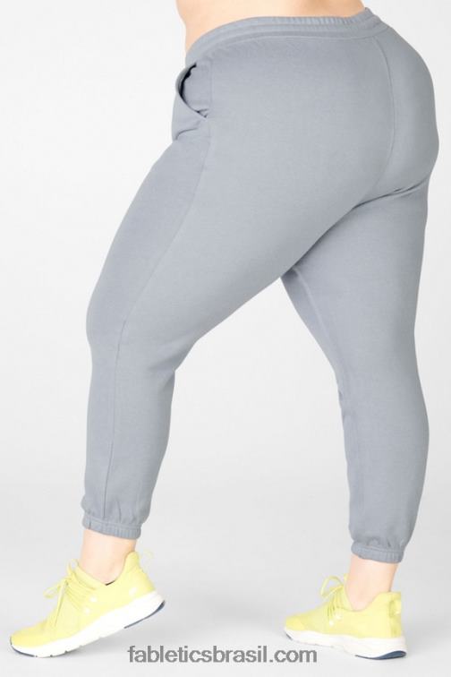 Fabletics cinza golfinho/tintura de gravata macia 420HR202 calça de moletom esterlina mulheres